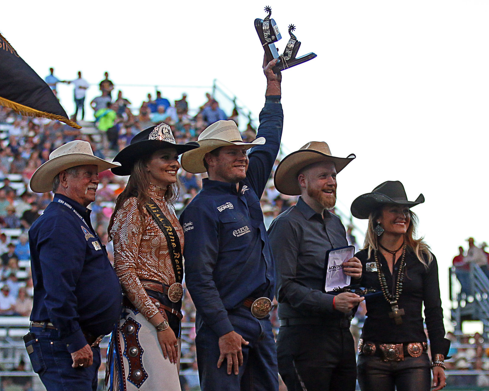 Reno Rodeo Average Champions -- Steer Wrestling -- Hunter Cure 02